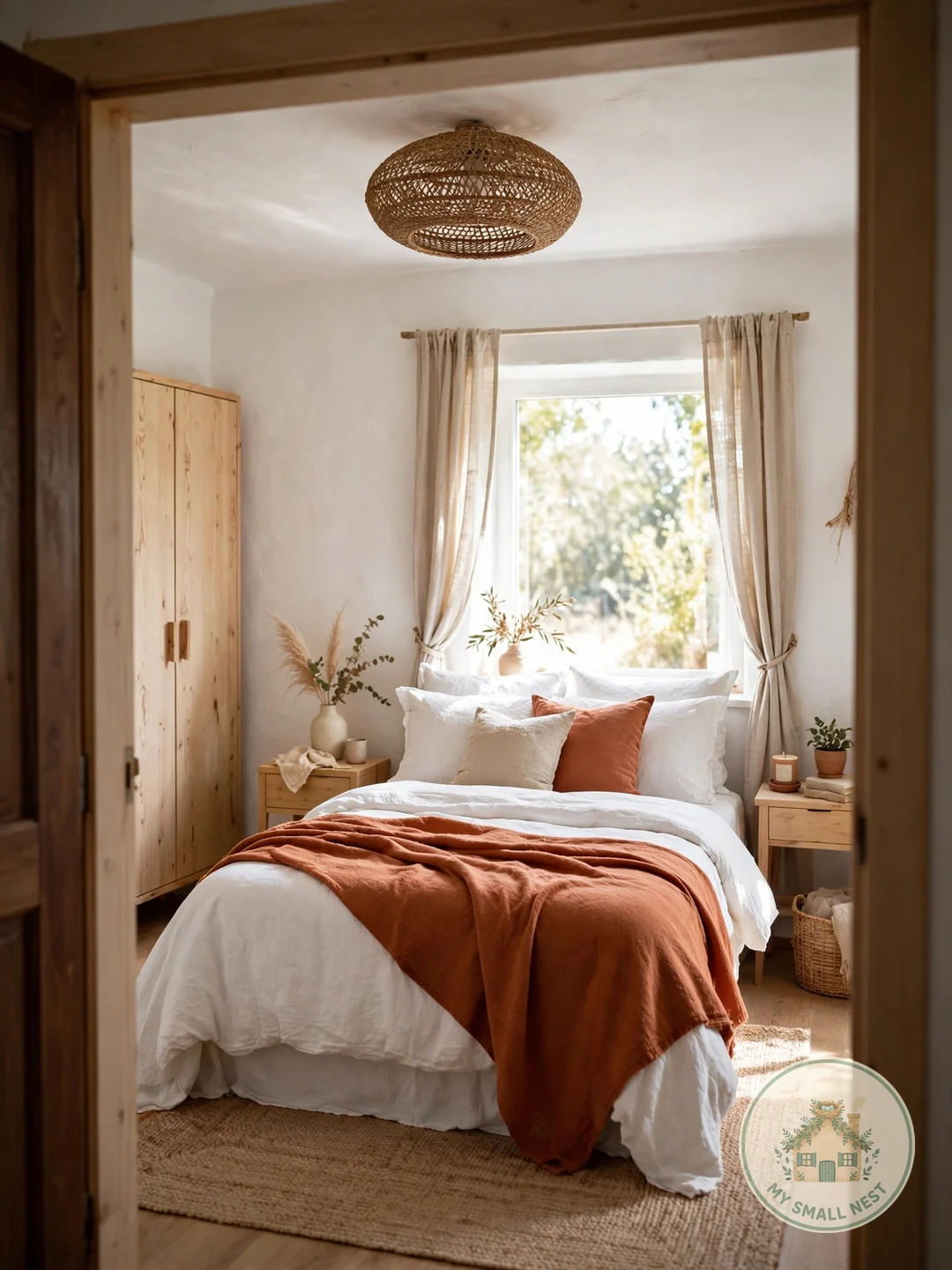 A Statement Ceiling Fixture in Small Scale - bedroom lighting ideas
