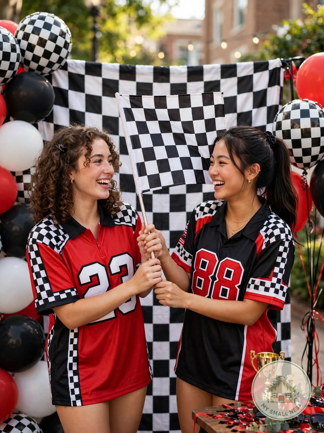 Hit the Finish Line and Won a Cutie - big little reveal themes