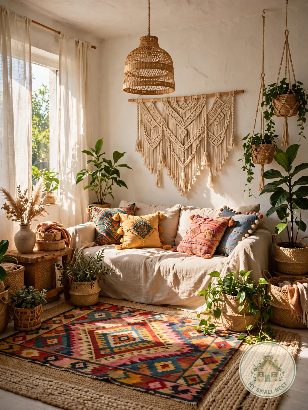 Boho Living Room Ideas on a Budget