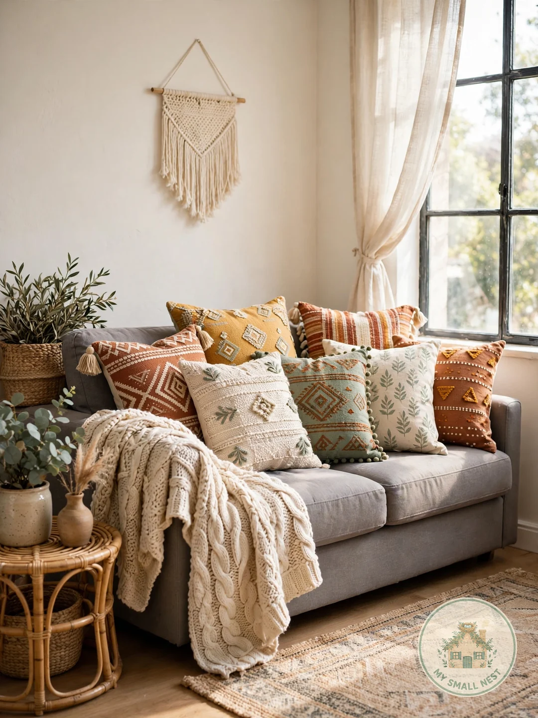 Build a Pillow Fort (the Grown-Up Kind) - boho living room ideas