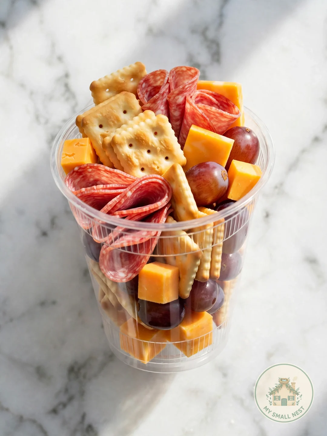 Classic Salami and Cheese Cups - charcuterie cup ideas