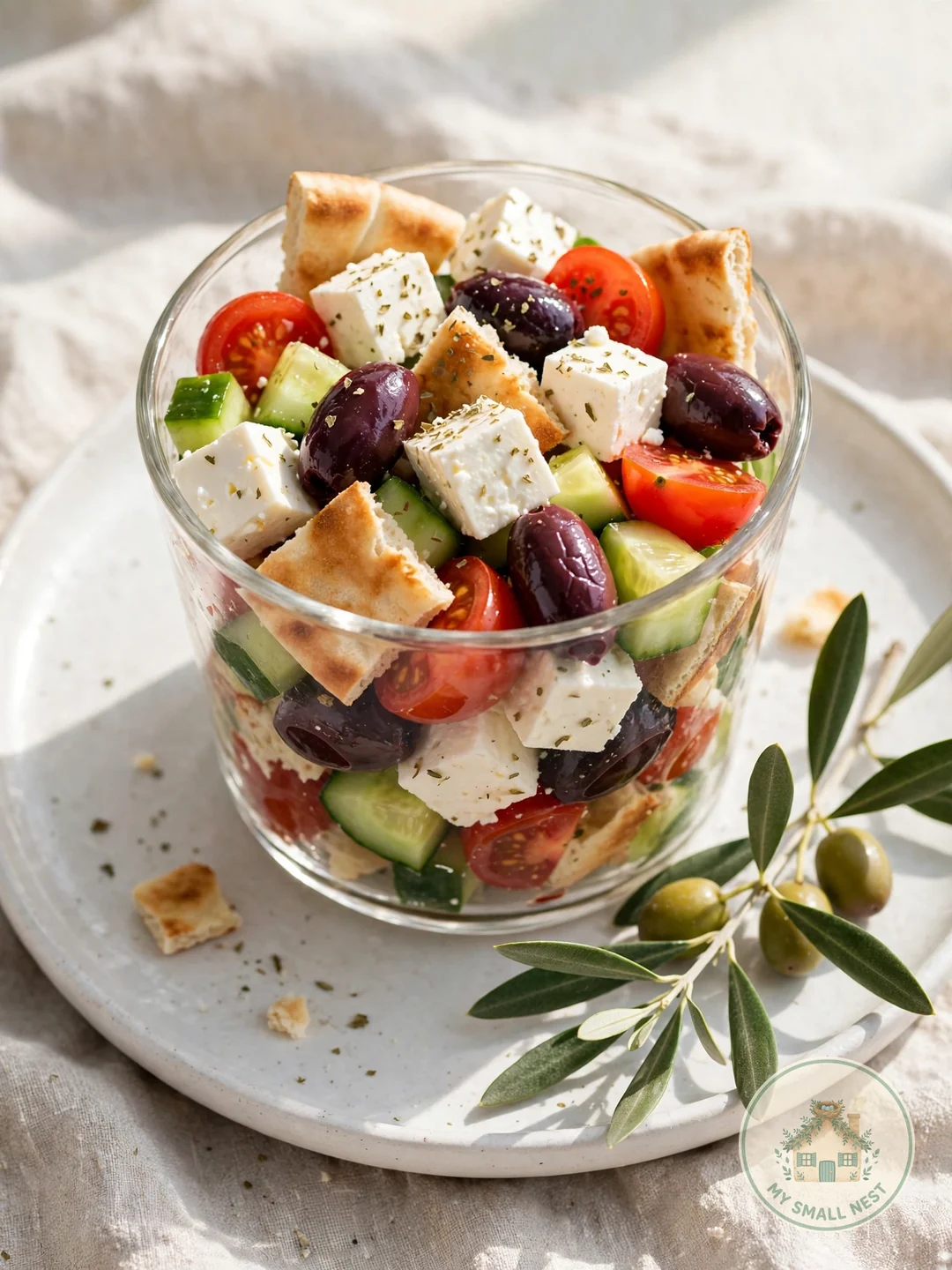 Mediterranean Mezze Cups - charcuterie cup ideas