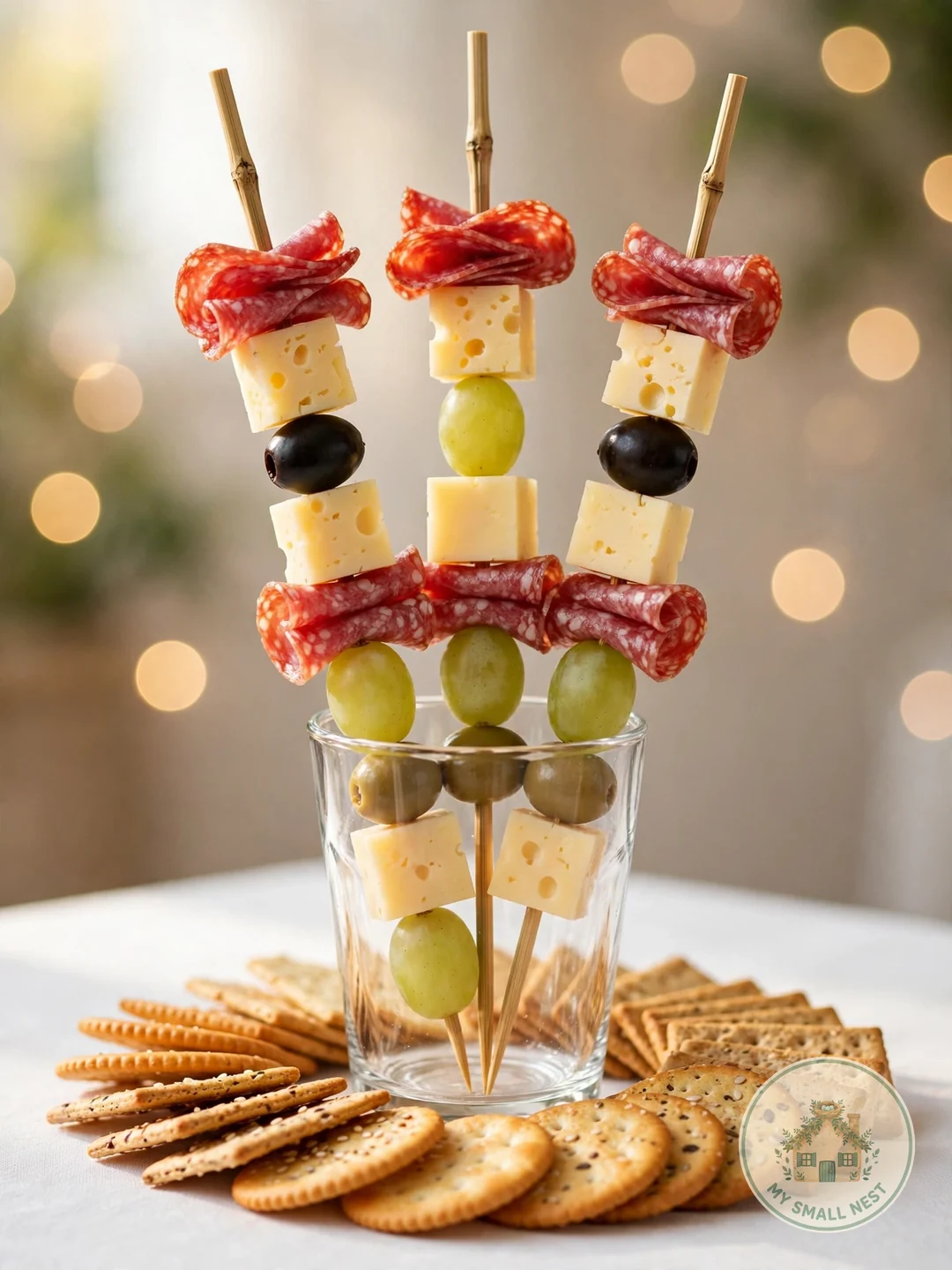 Skewer-Style Cups - charcuterie cup ideas
