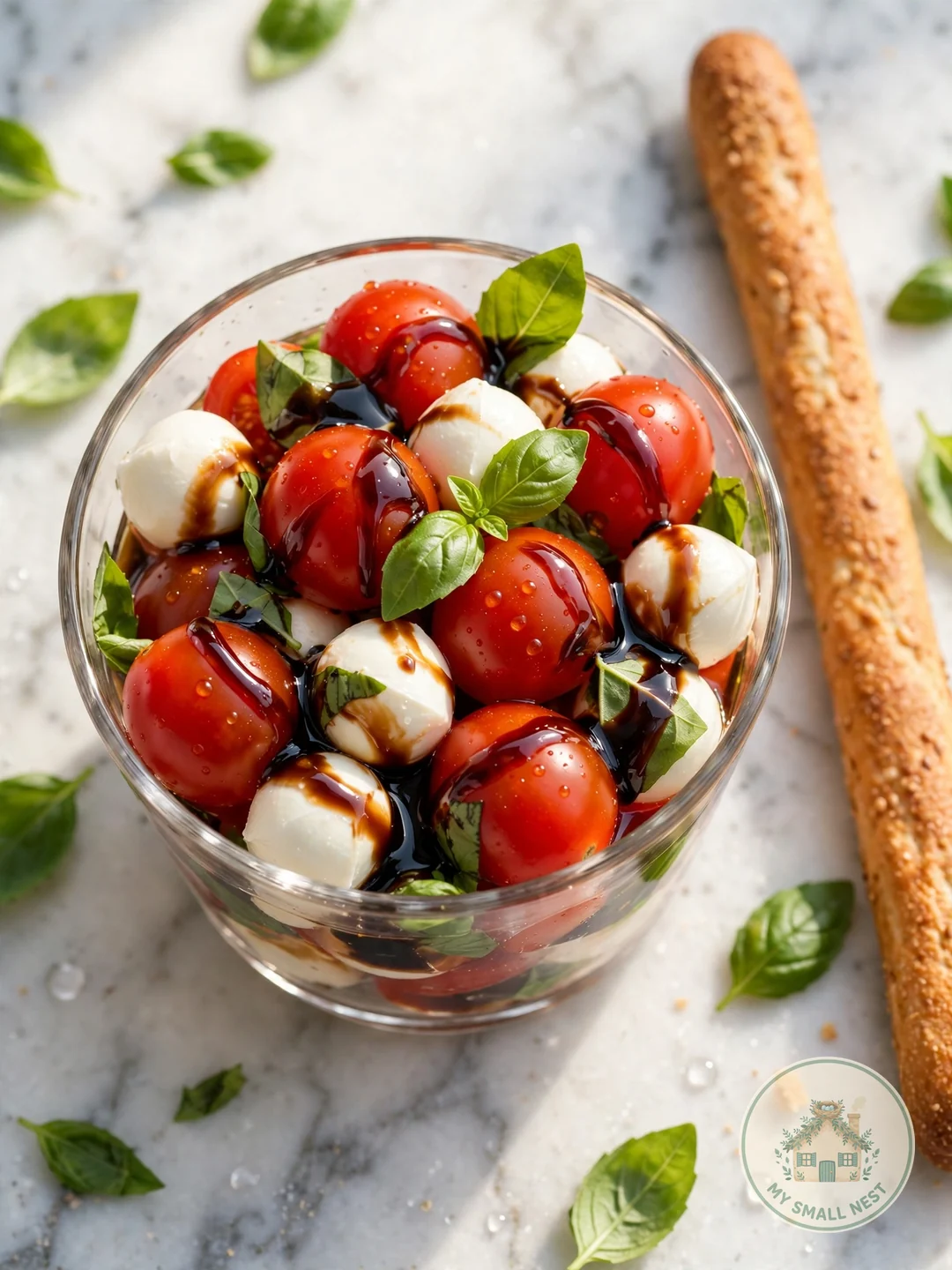 Caprese Bite Cups - charcuterie cup ideas