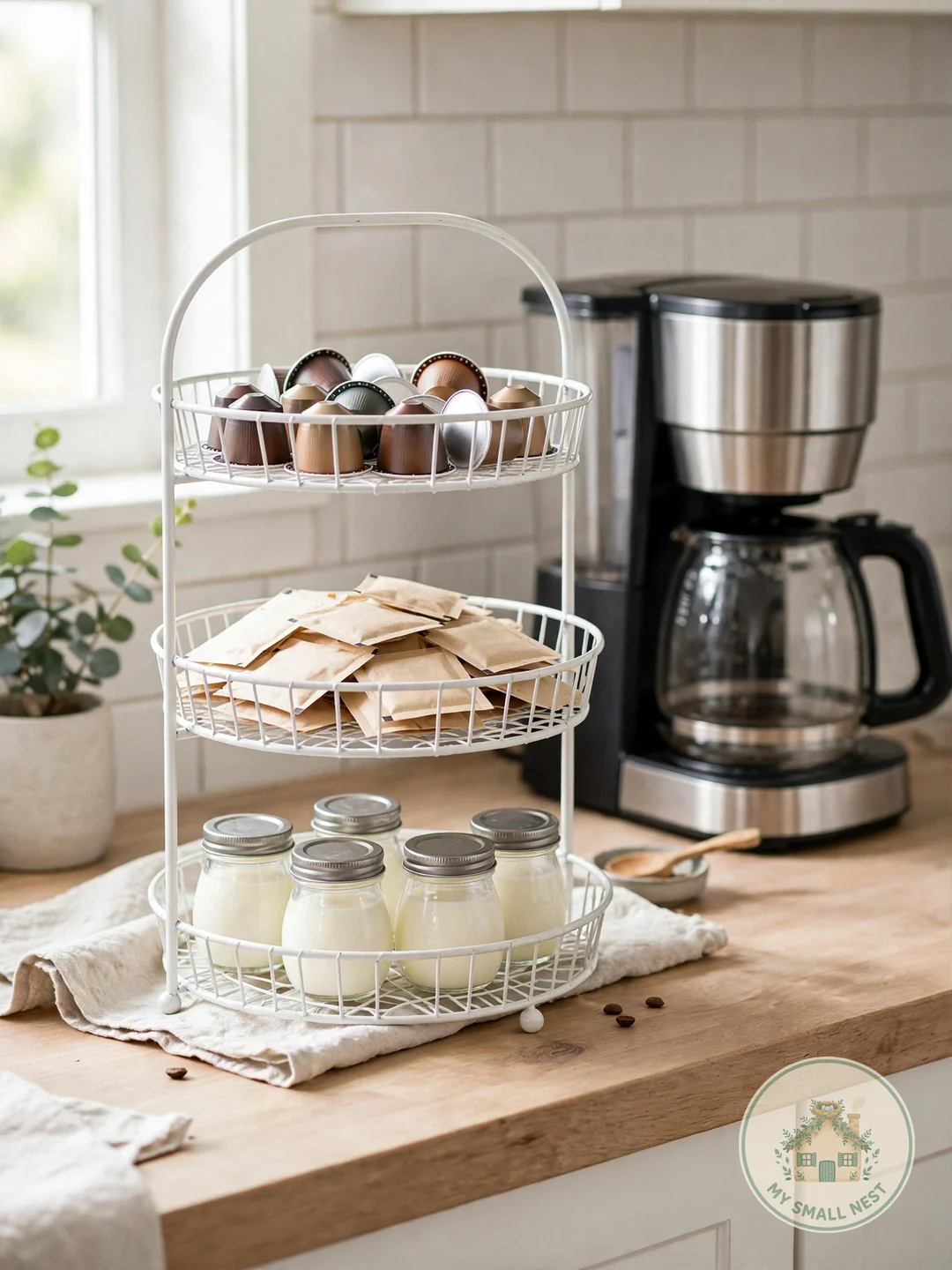 Build a Tiered Tray Coffee Caddy - coffee bar ideas