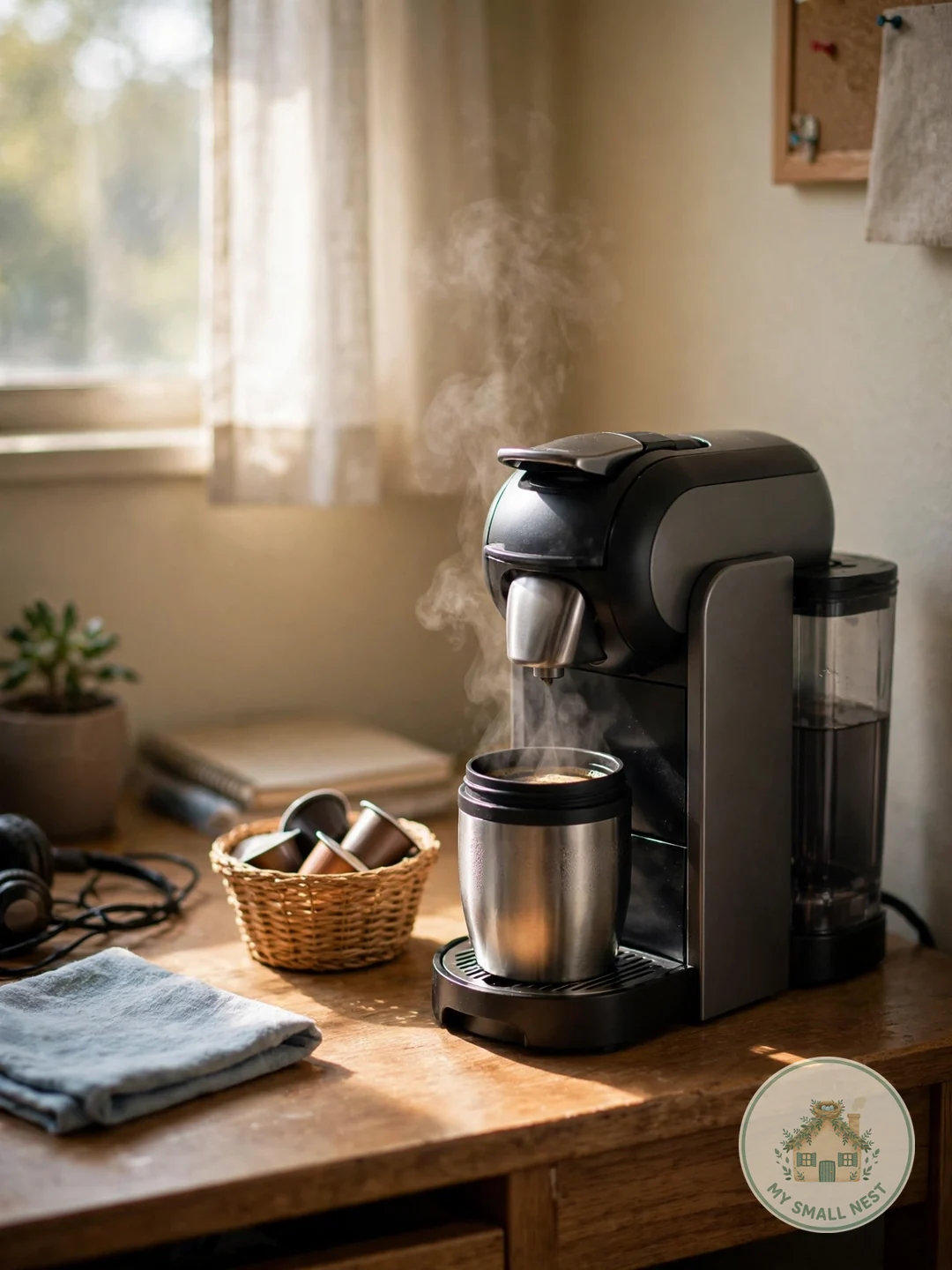 Single-Serve Coffee Maker - dorm room essentials
