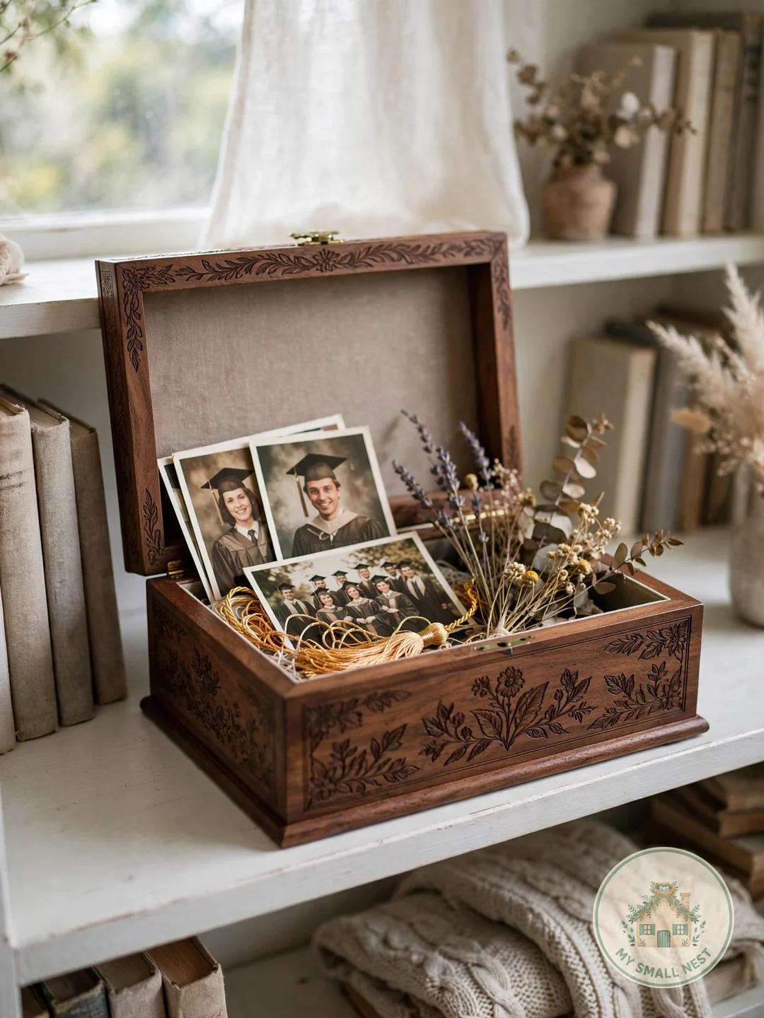 A Custom Graduation Keepsake Box - college graduation gifts