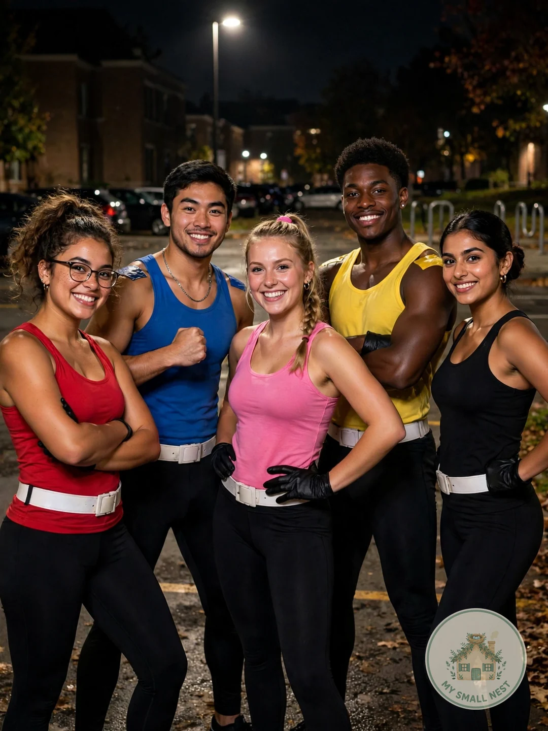 Power Rangers Squad - college halloween costumes
