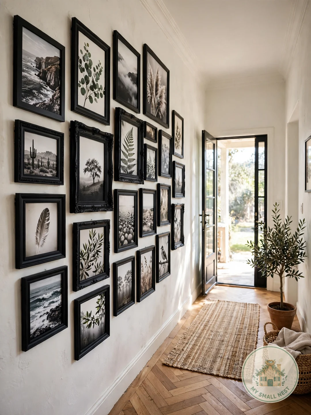 Thrifted Frame Gallery Wall - diy wall art