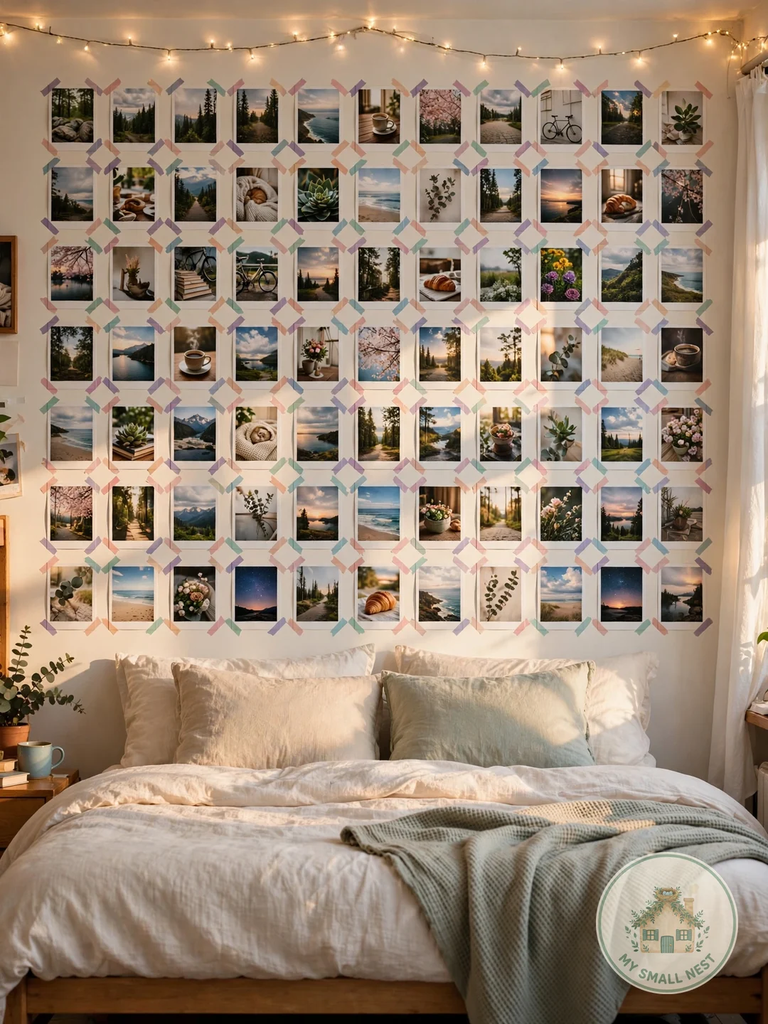 A Photo Collage Wall That Feels Like You - dorm room decor ideas