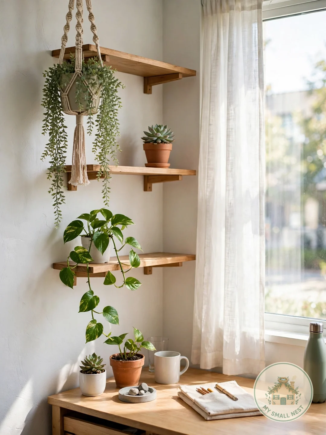 Dorm-Friendly Greenery, Real or Faux - dorm room decor ideas