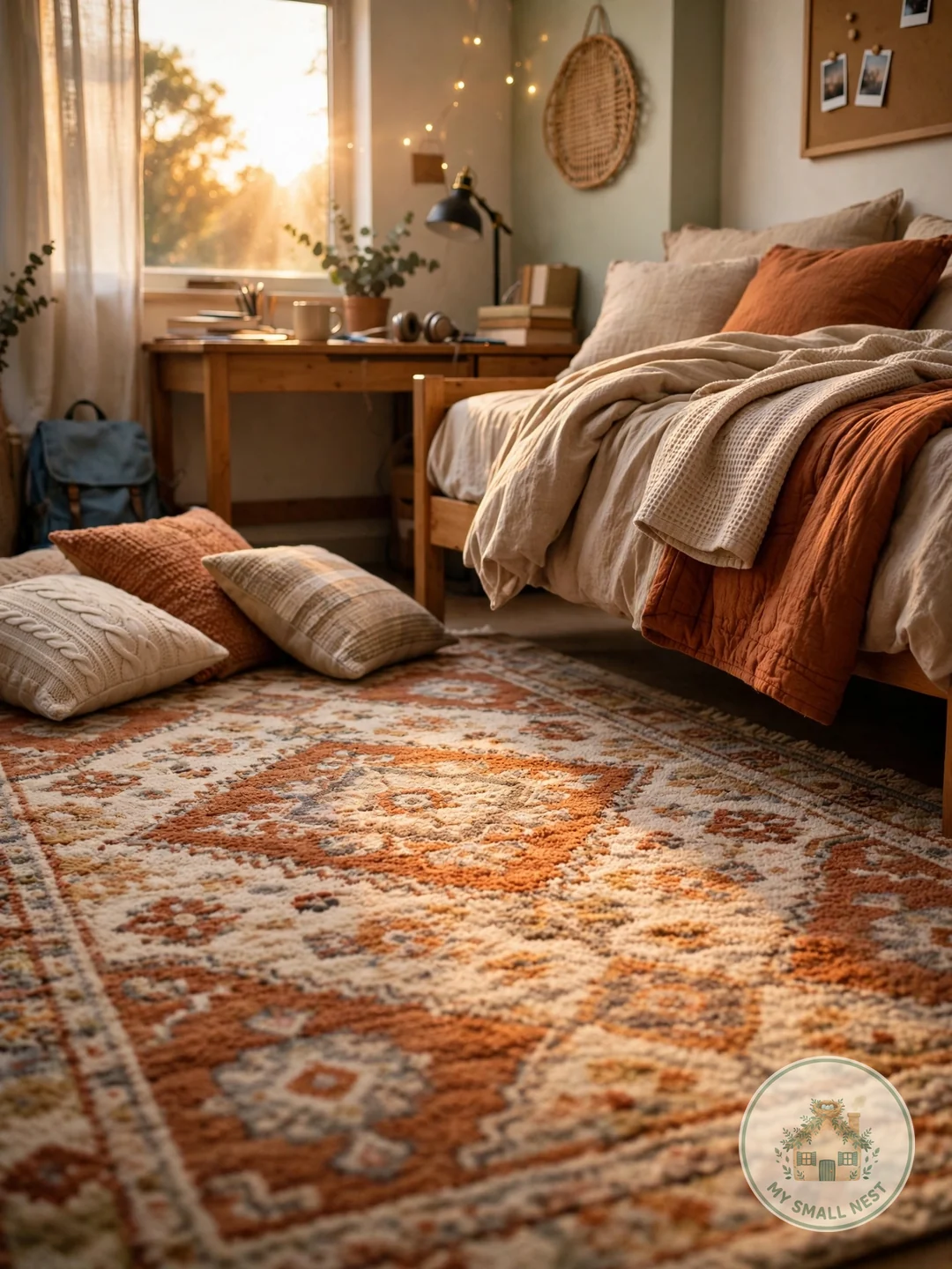 A Cozy Rug for Cold Dorm Floors - dorm room decor ideas