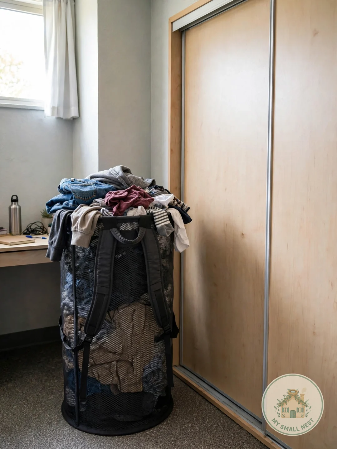 Ventilated Laundry Hamper - dorm room essentials 2025