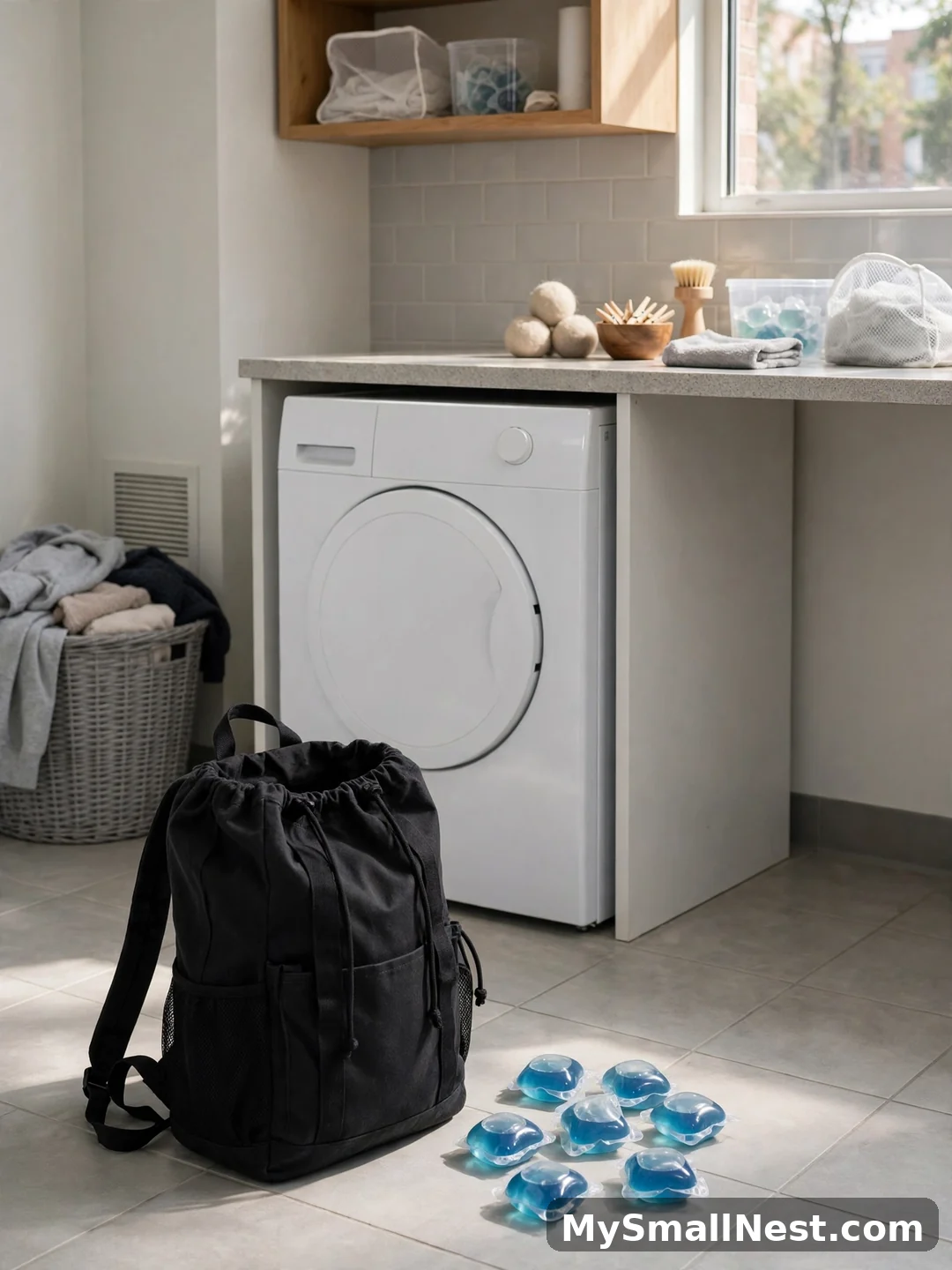 Upgrade to a Laundry Backpack - dorm room essentials for guys