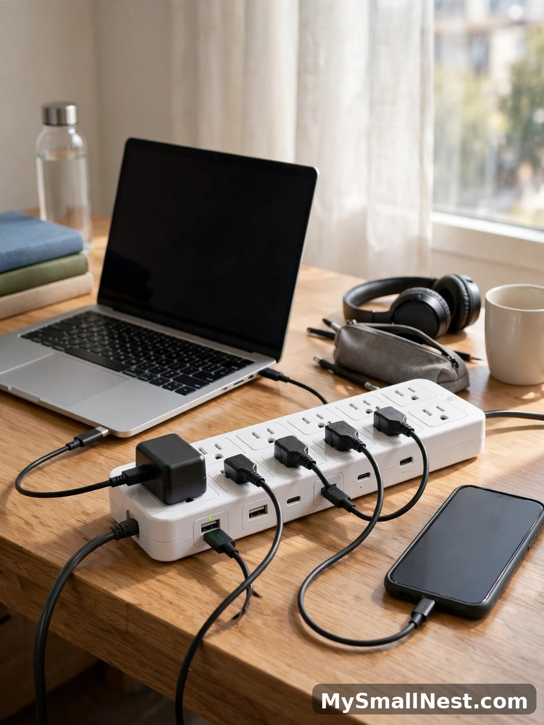 Power Everything with a Surge Protector - dorm room essentials for guys
