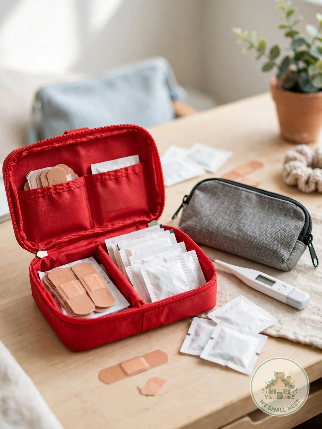 First Aid Kit and Medicine Pouch - dorm room essentials freshman year