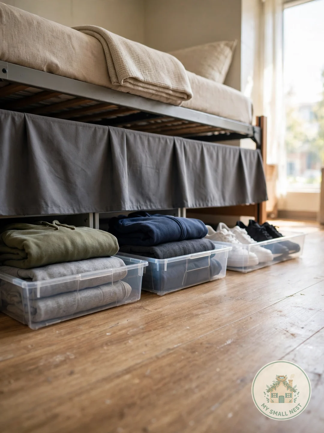 Build an Under-Bed Storage System - dorm room ideas for guys