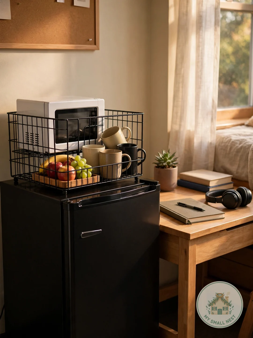 Pair a Microwave With a Dorm-Safe Cooker - dorm room ideas for guys