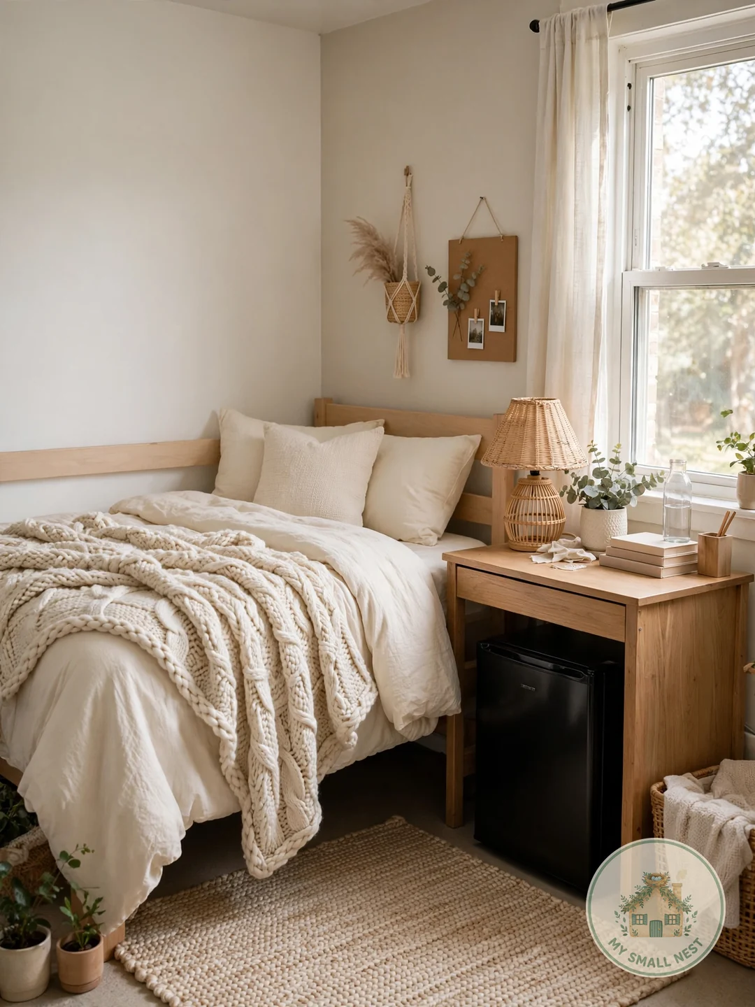 Start With Soft Neutrals - dorm room inspo