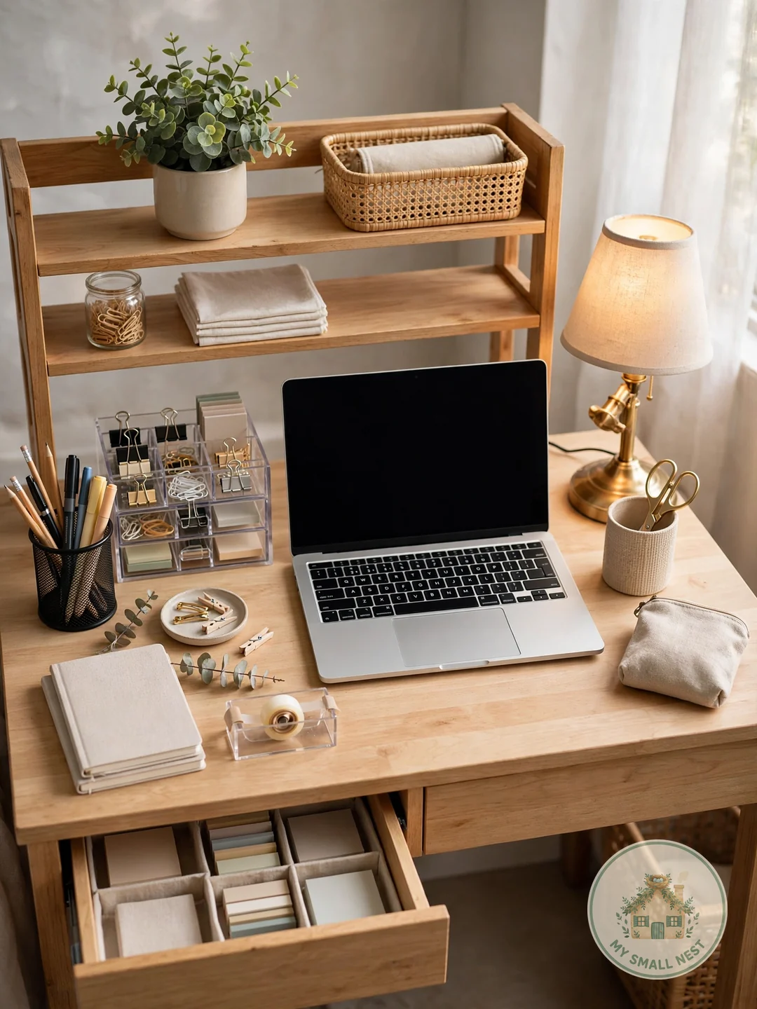 Organize Your Desk Station - dorm room inspo