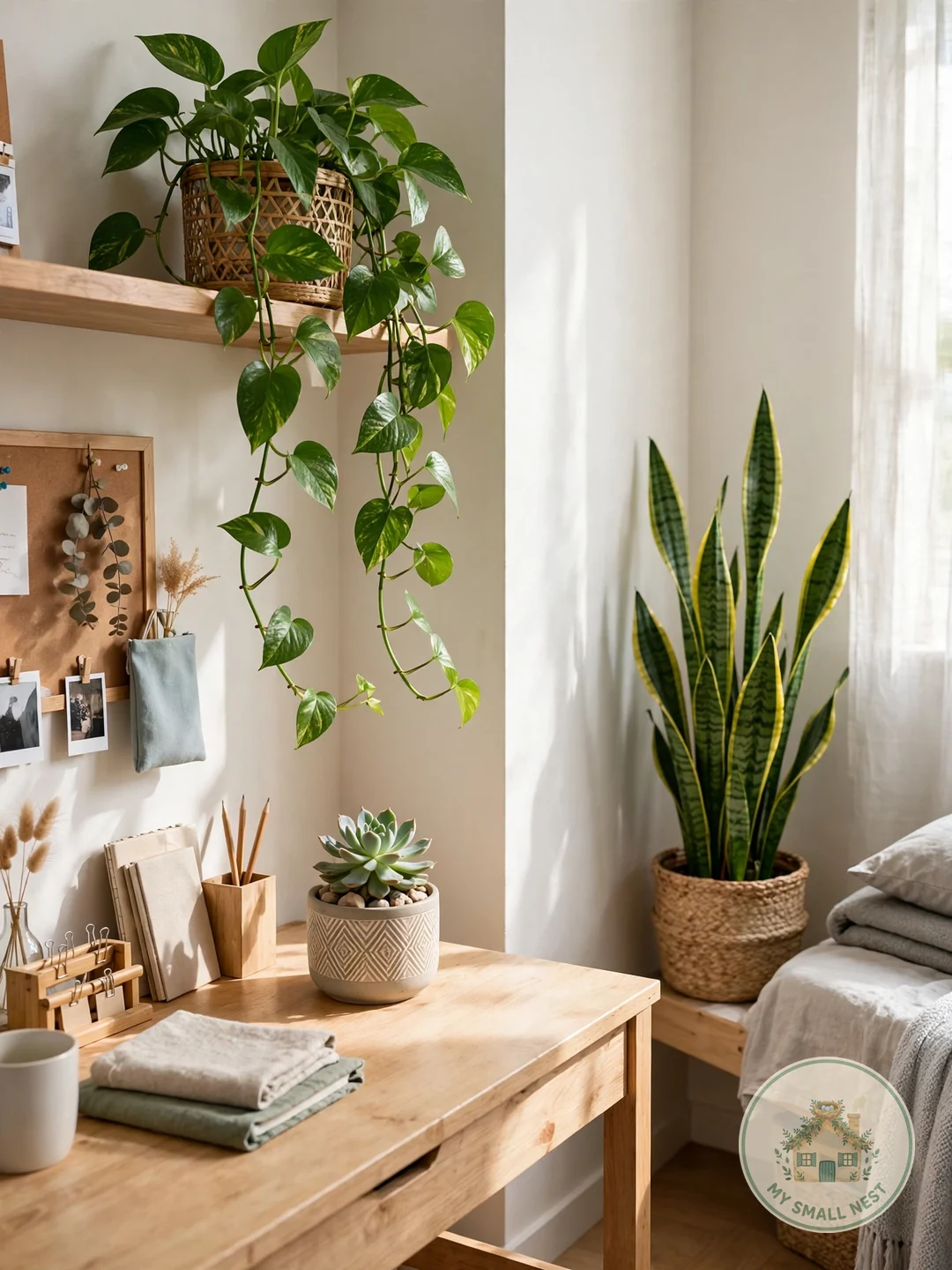 Add Plants for Freshness - dorm room inspo