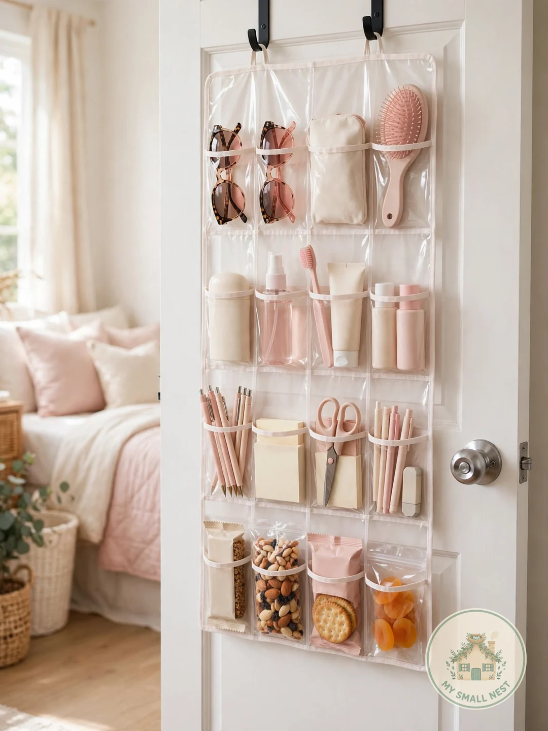 Over-the-Door Multi-Use Organizer - dorm room organization ideas