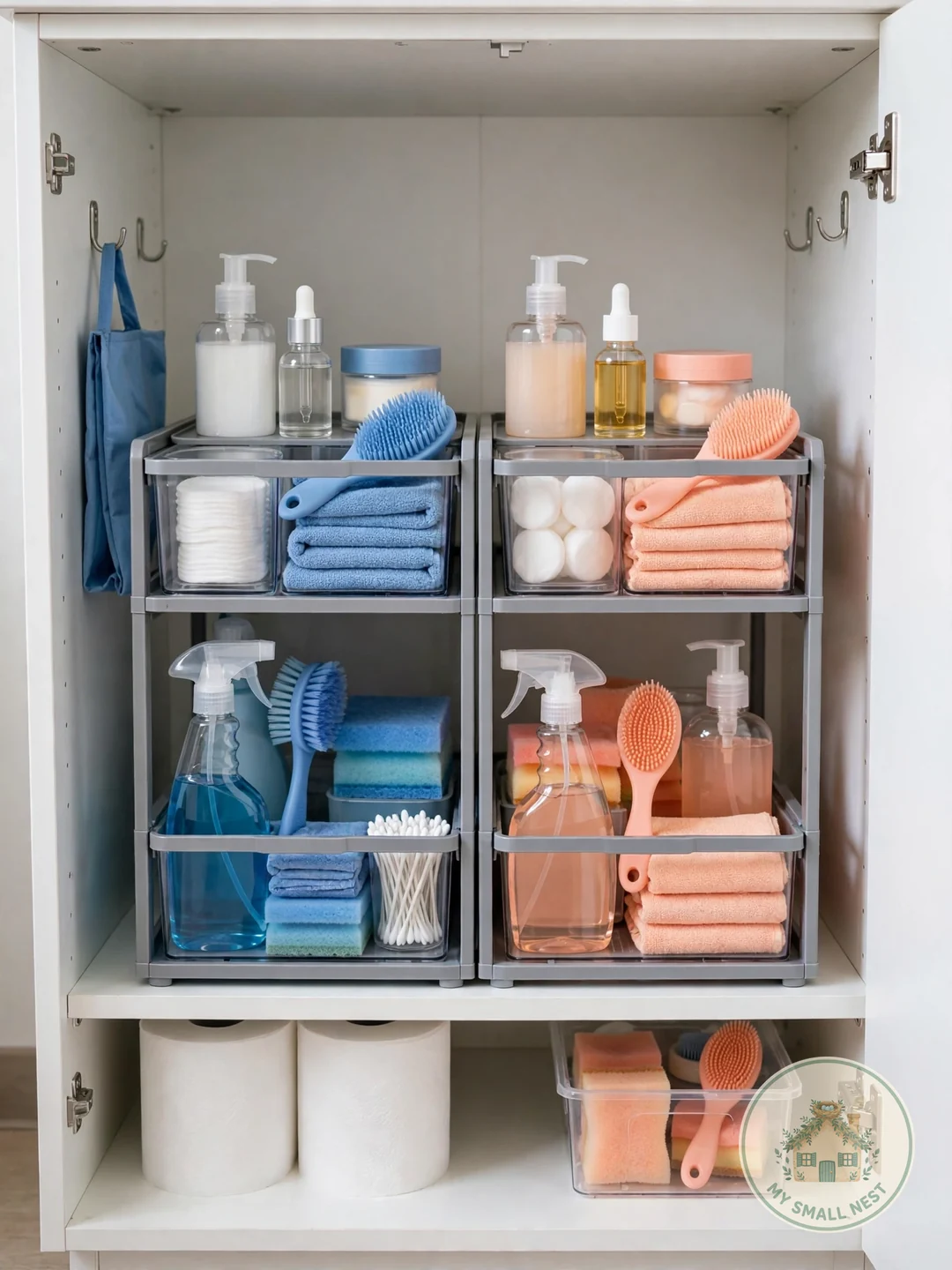 Over-Fridge Organizer for the Mini Fridge - dorm room organization ideas