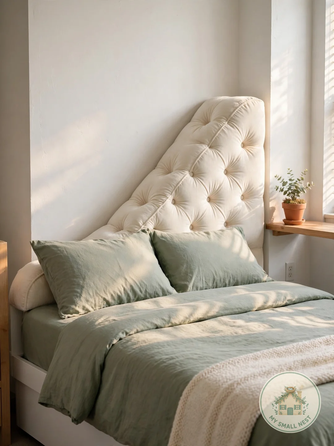 Wedge Pillow Headboard - freshman dorm supplies
