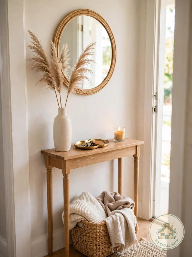 entryway table decor featured