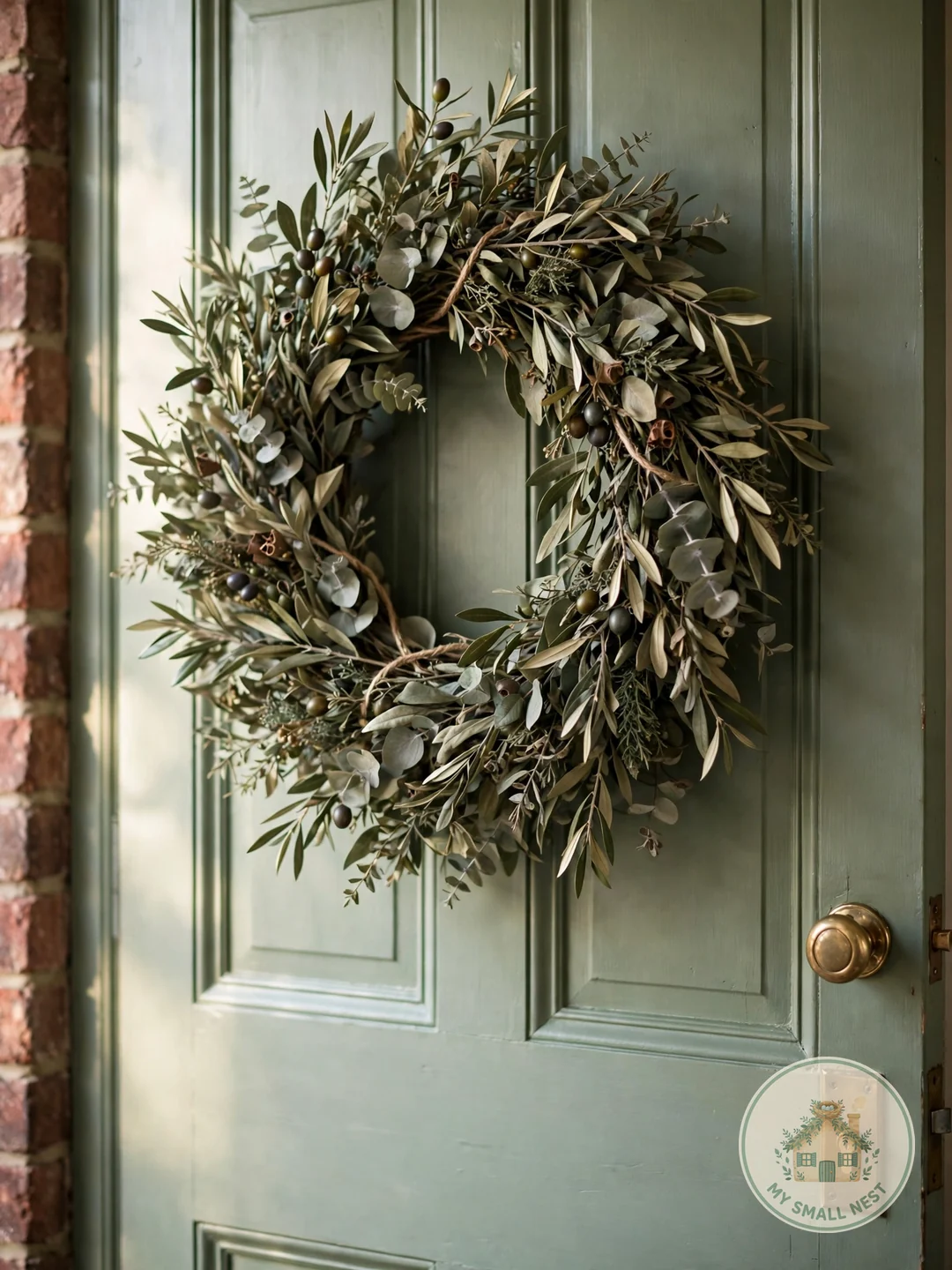A Statement Wreath, All Year - front door decor