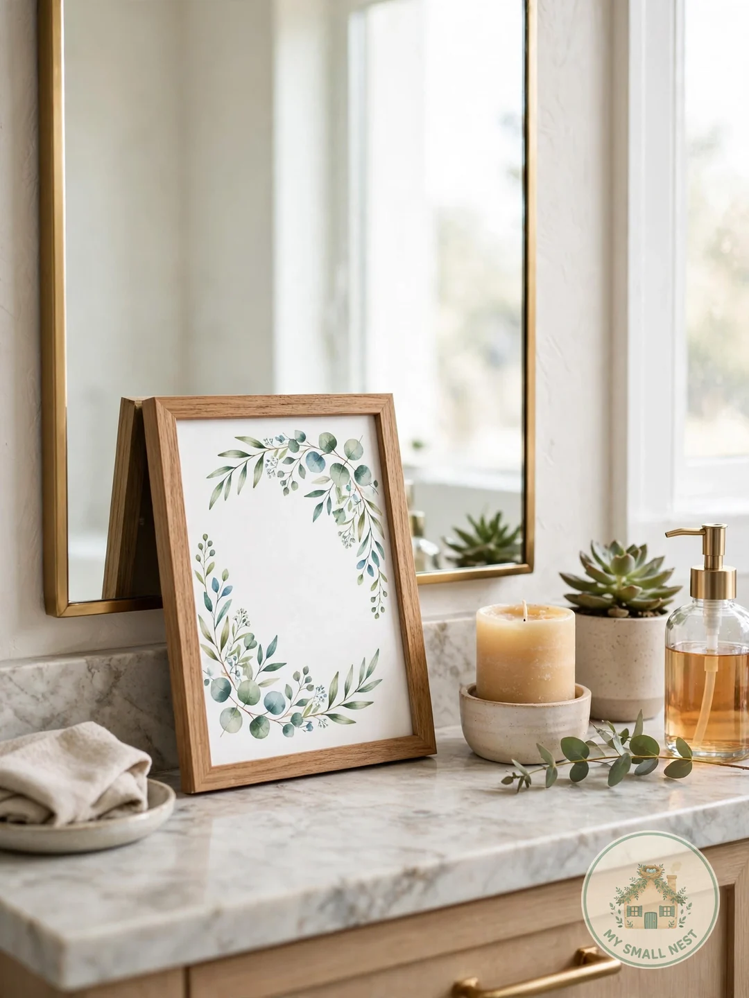 Leave a Welcome Note with WiFi Details - guest bathroom decor ideas