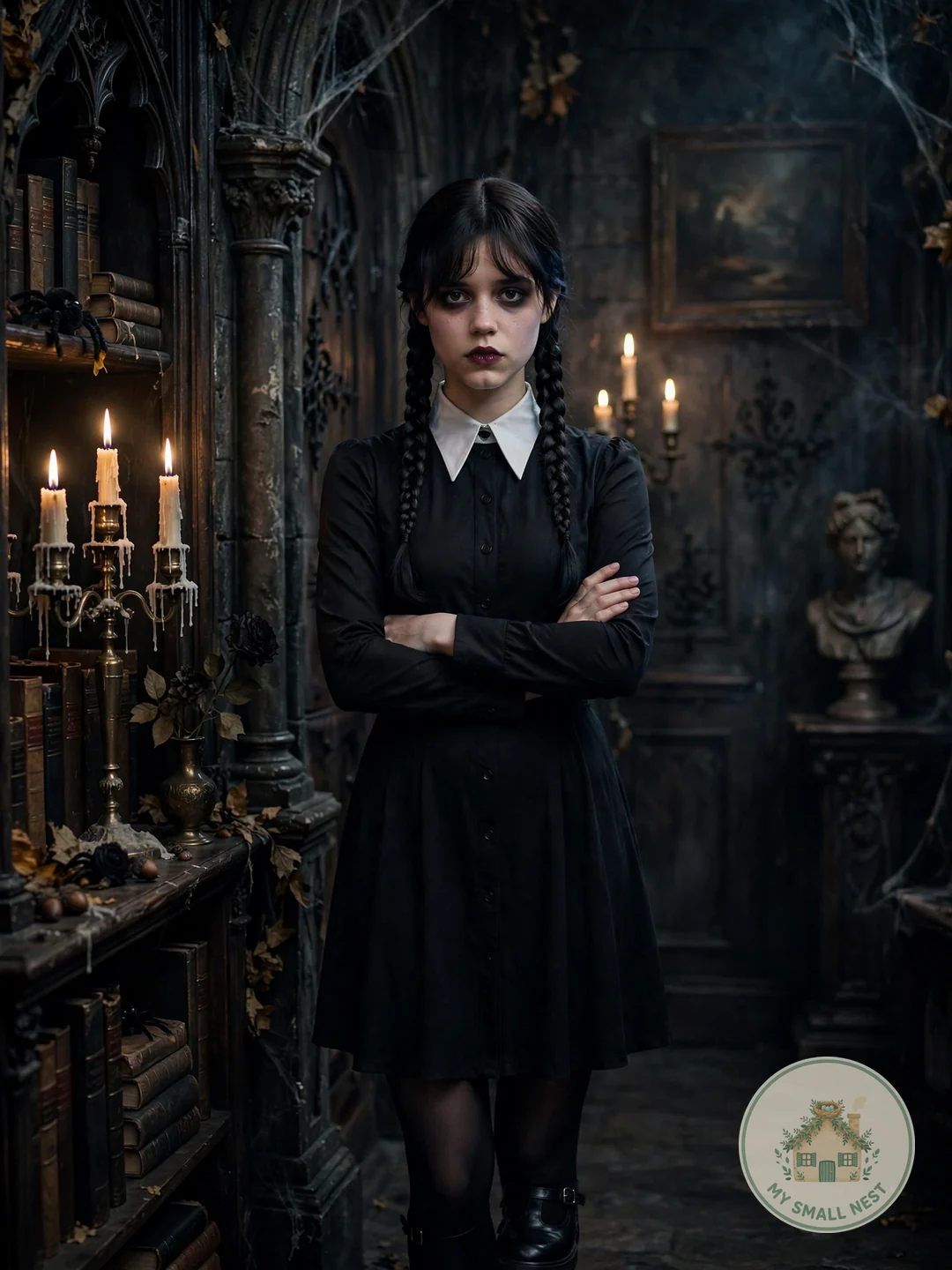 Wednesday Addams - halloween costumes for college students