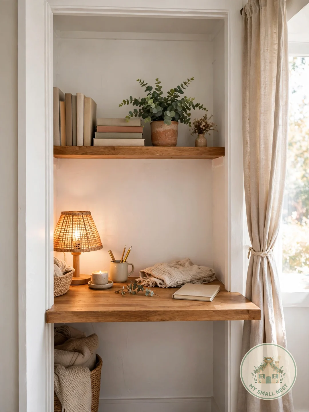 The Closet Office (Cloffice) - home office nook ideas