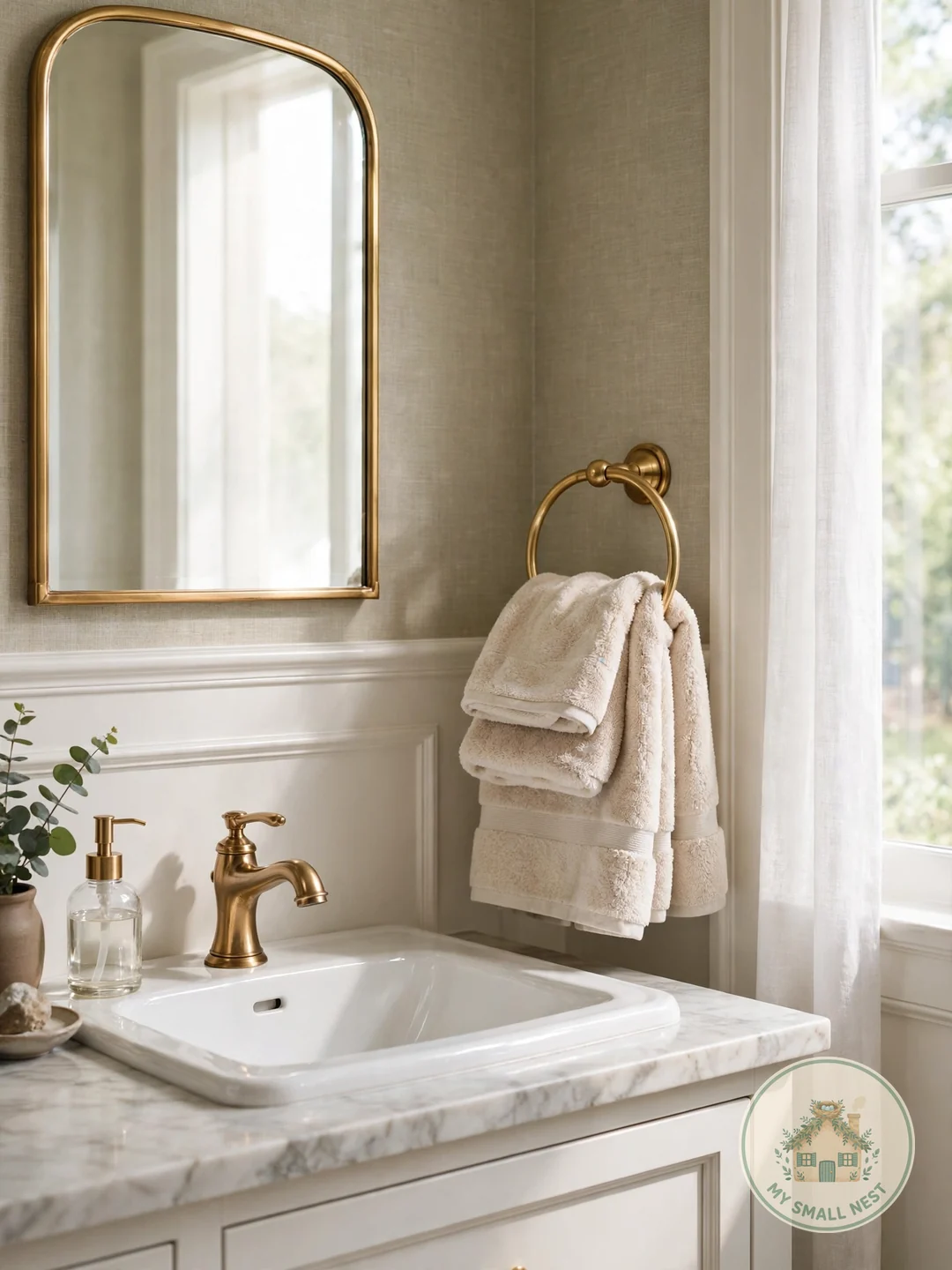 Upgrade Your Hand Towels - half bath decor ideas