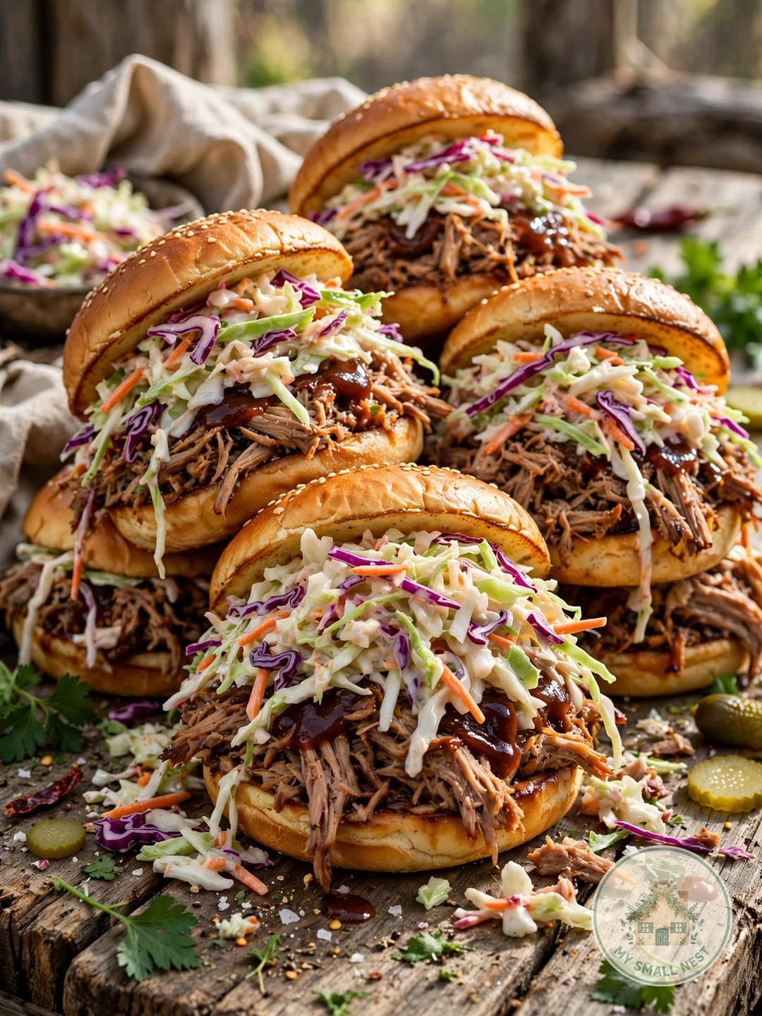 Slow-Cooker BBQ Pulled Pork Sandwiches - fourth of july food ideas