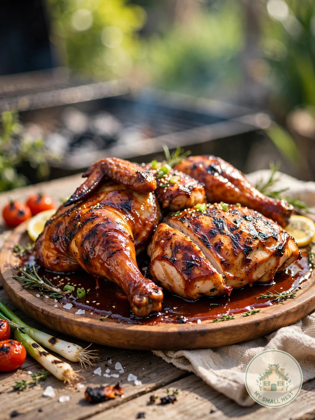 Grilled BBQ Chicken (Two Sauces) - fourth of july food ideas