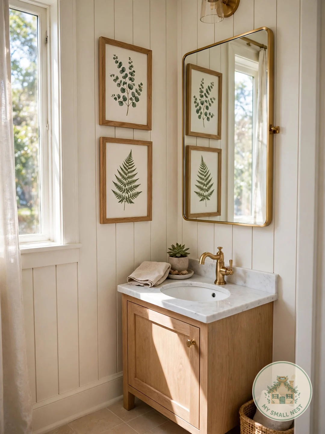 Hang Art With Personality - half bath decor ideas