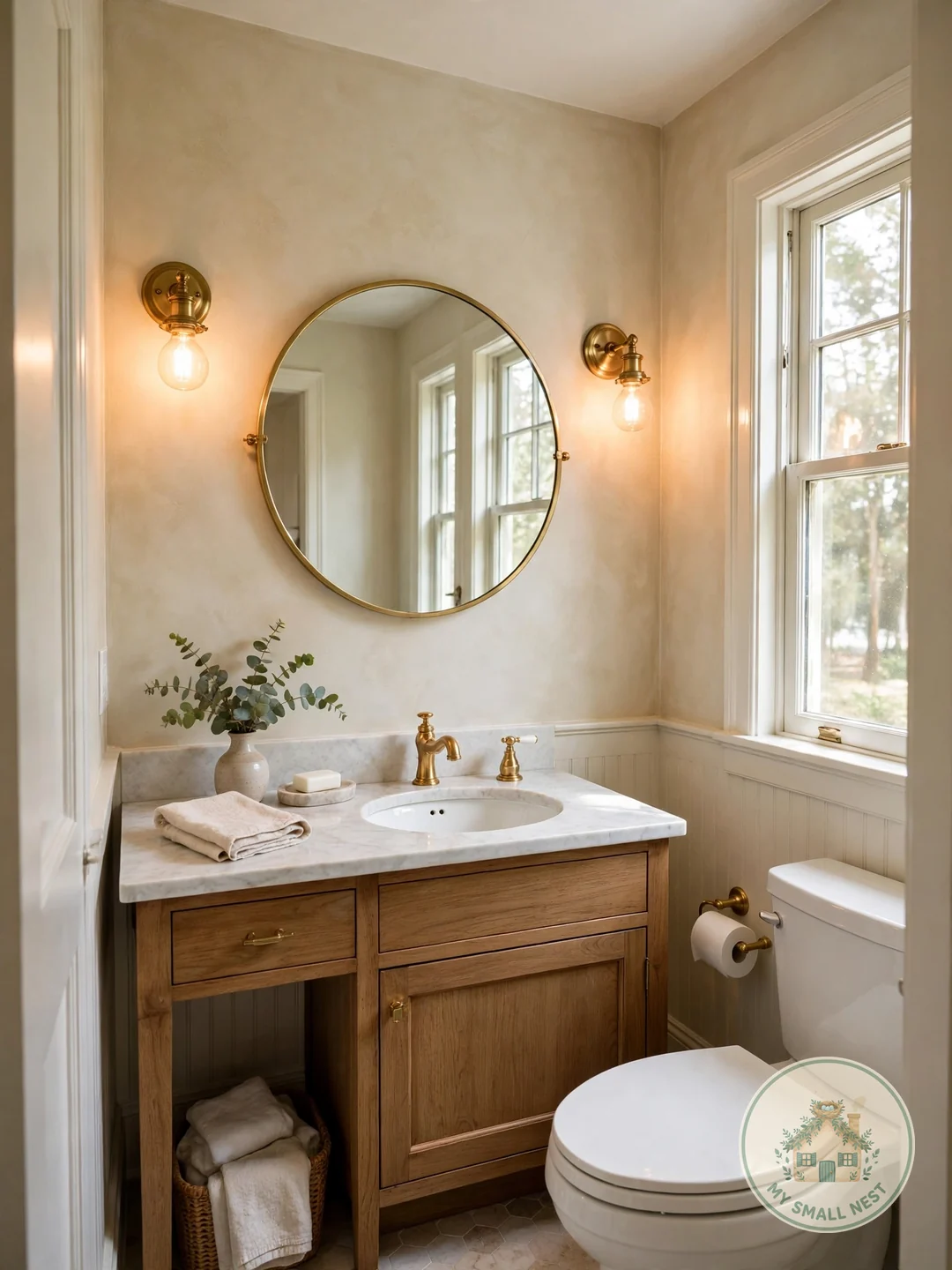 Upgrade the Light Fixture - half bath decor ideas
