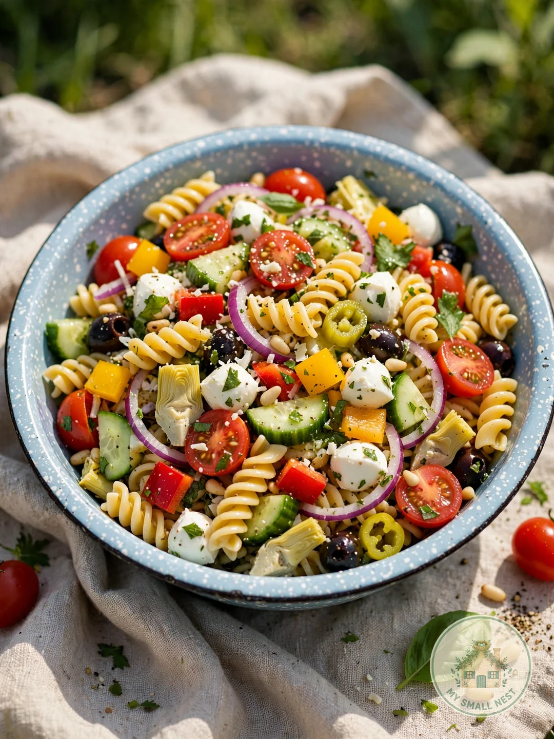 Loaded Italian Pasta Salad - fourth of july food ideas
