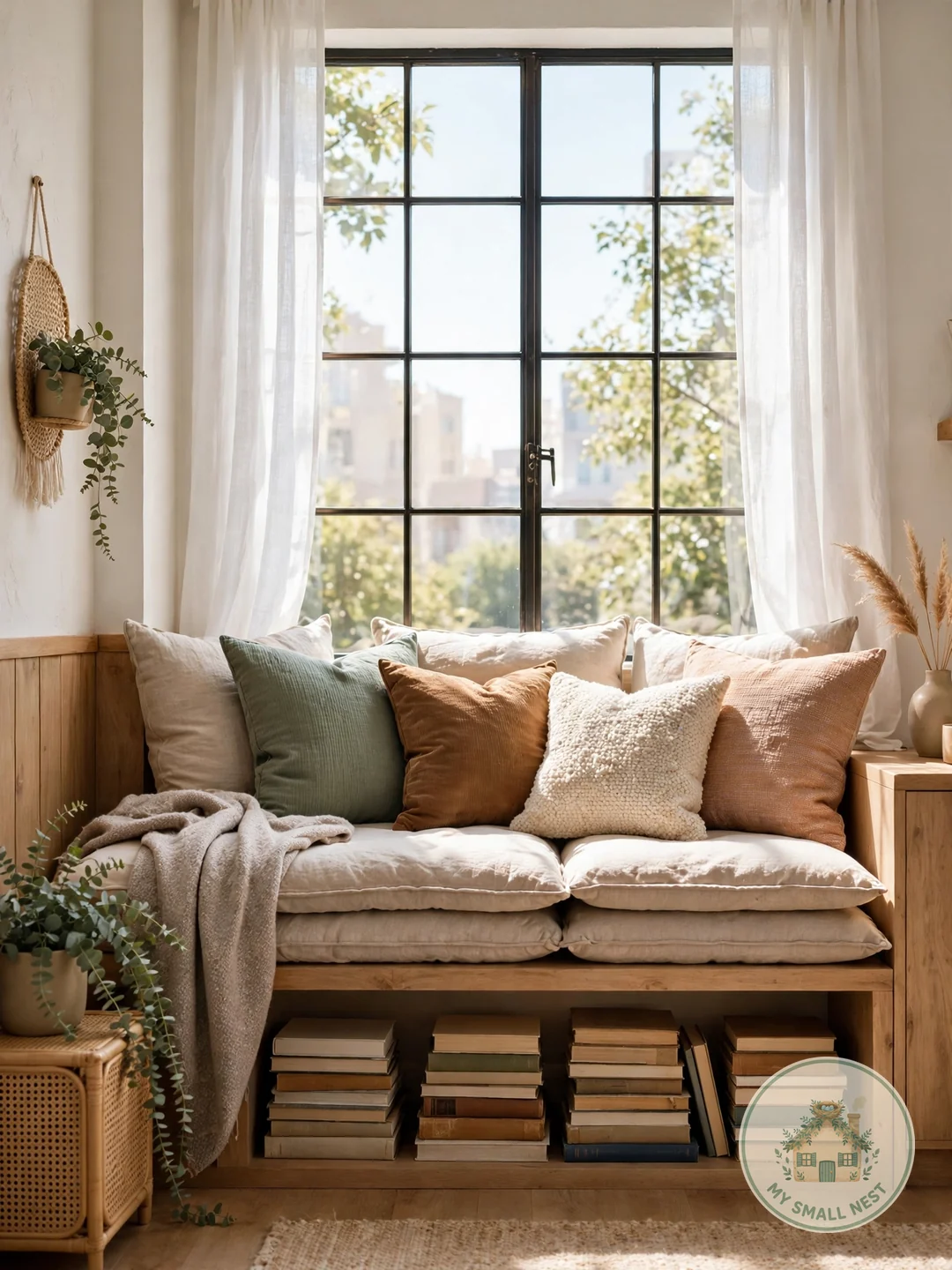 Window Seat Reading Spot - apartment library ideas