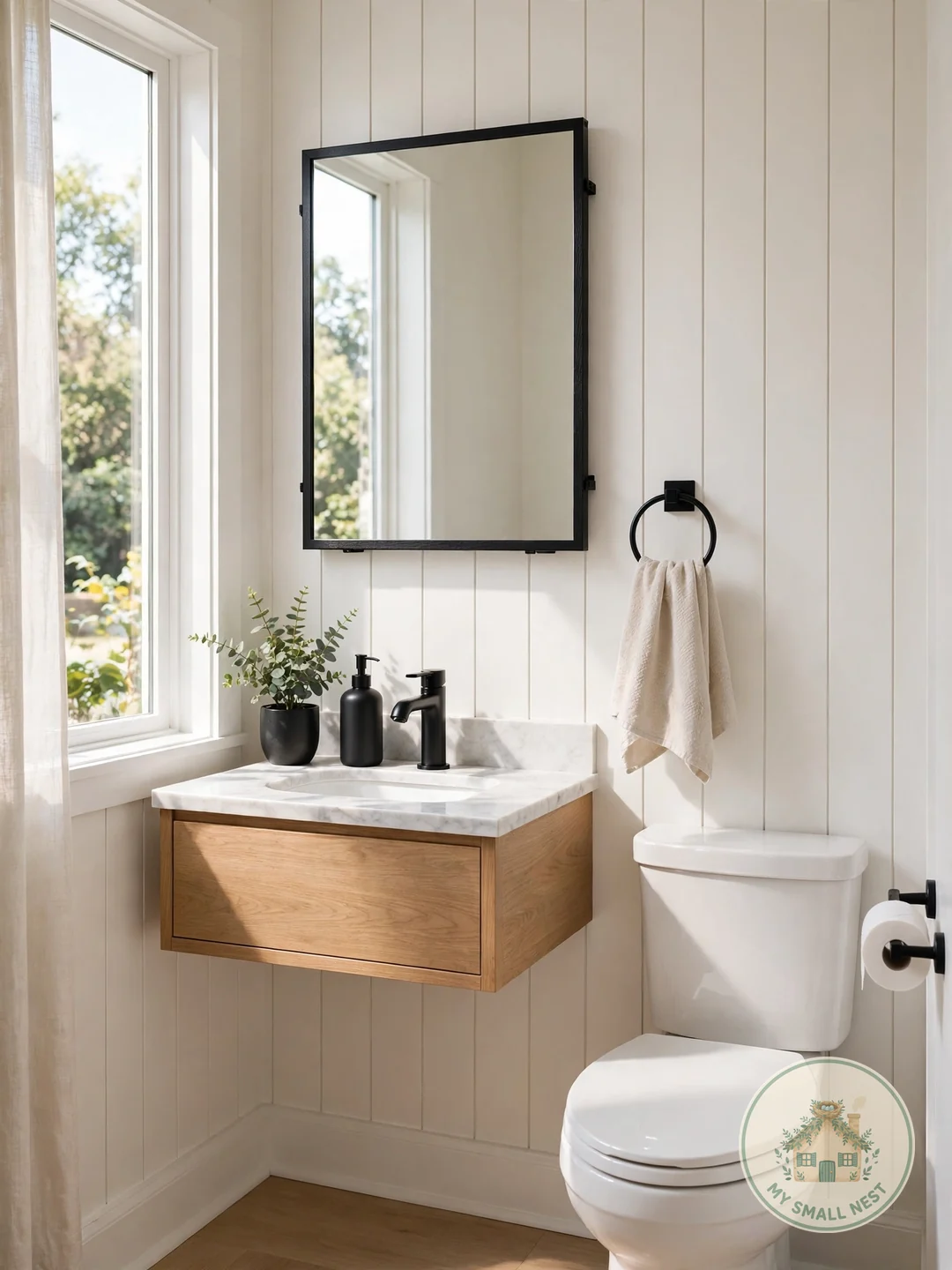 Match All Your Hardware Finishes - half bath decor ideas