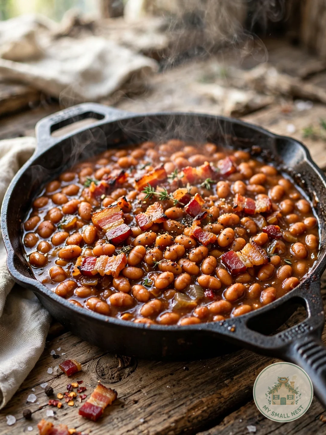 Smoky Baked Beans - fourth of july food ideas