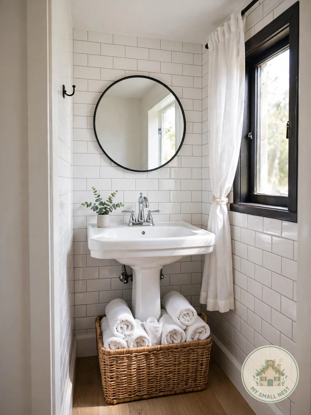 Choose Space-Stretching Storage - half bath decor ideas