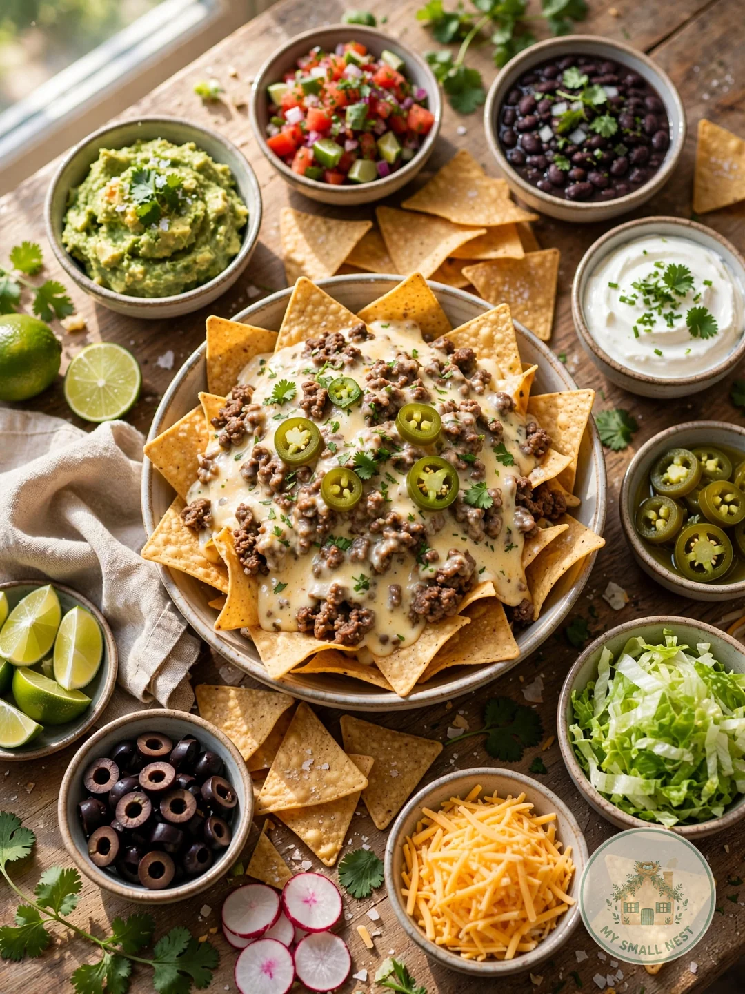 Build-Your-Own Nacho Bar - fourth of july food ideas