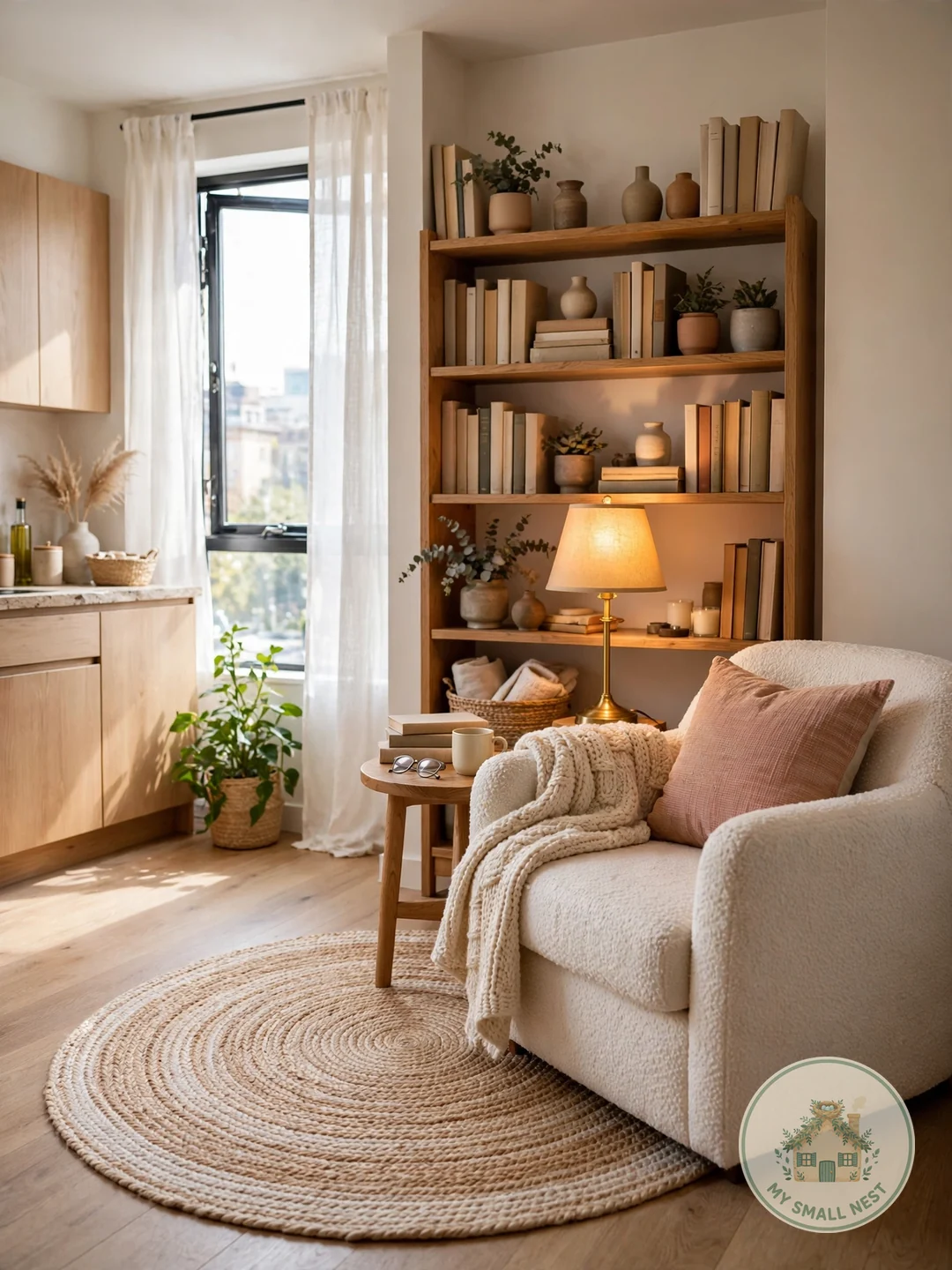 Defined Library Zone - apartment library ideas