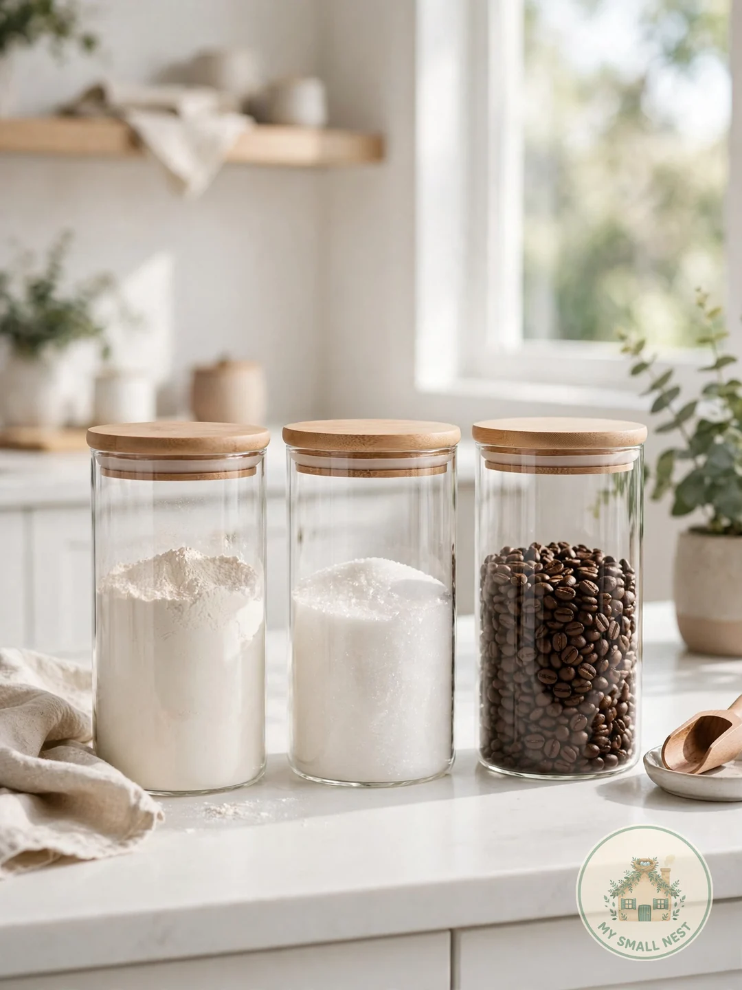 Use a Matching Canister Set - kitchen countertop decor