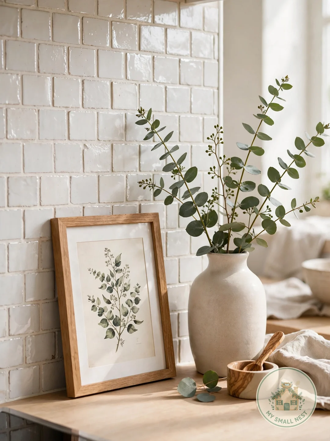 Lean One Small Piece of Art - kitchen countertop decor