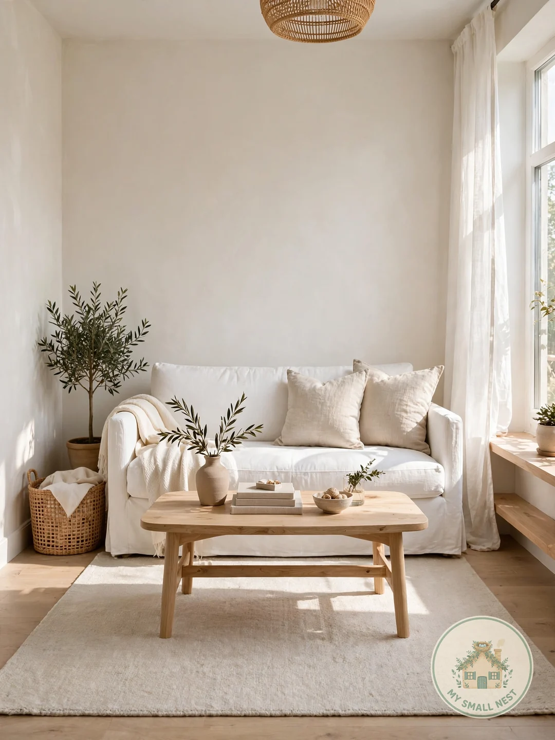 Go Light to Keep Things Airy - living room rug ideas