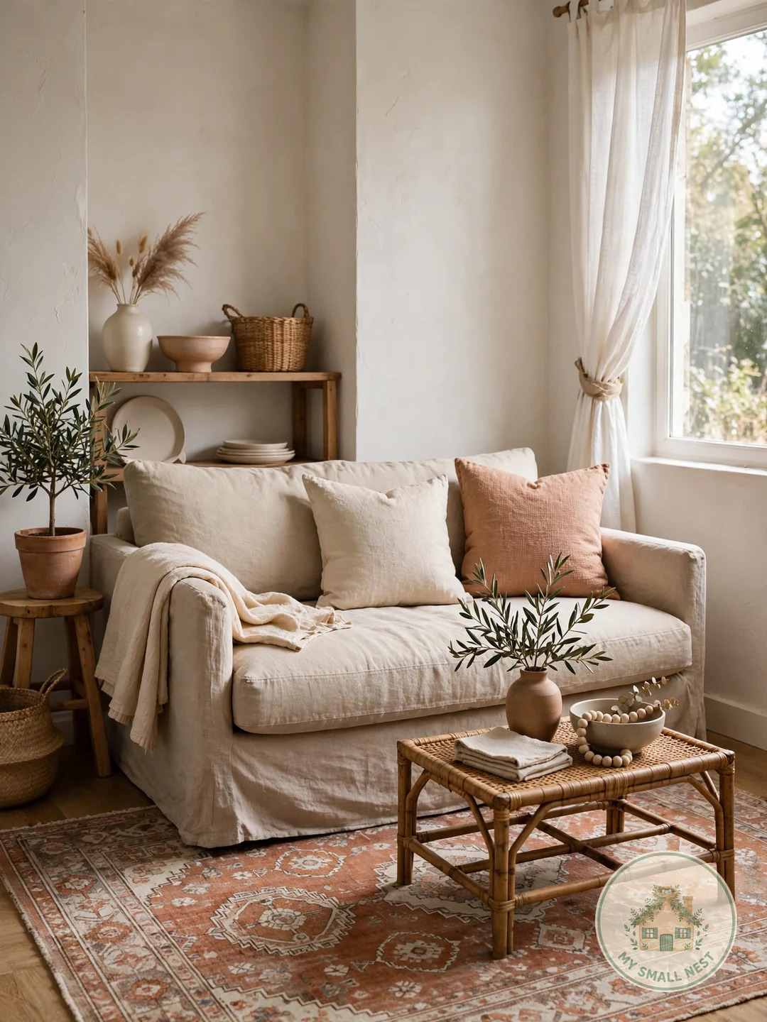 Add Character with a Muted Vintage Pattern - living room rug ideas