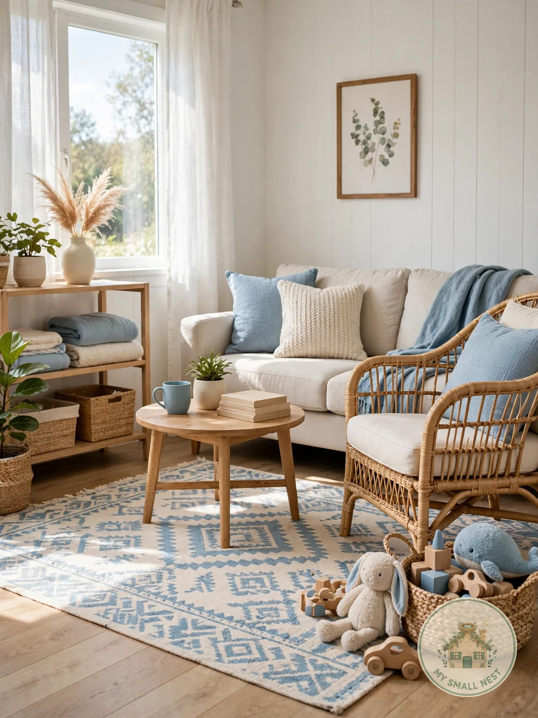 Choose Washable for Real Life - living room rug ideas